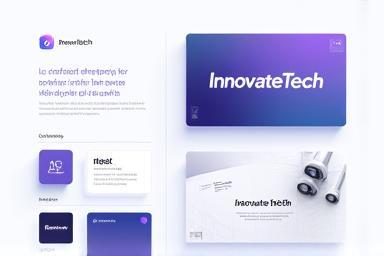 Thumbnail showing brand identity elements for a tech startup