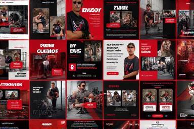 Example images from a social media marketing campaign
