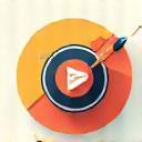 Content creation icon representing storytelling and multimedia