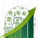 Digital marketing icon representing growth and online presence