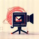 Video production icon representing filming and editing